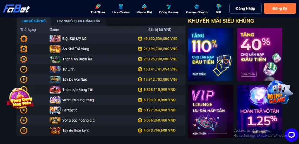 Game bài đổi thưởng trực tuyến